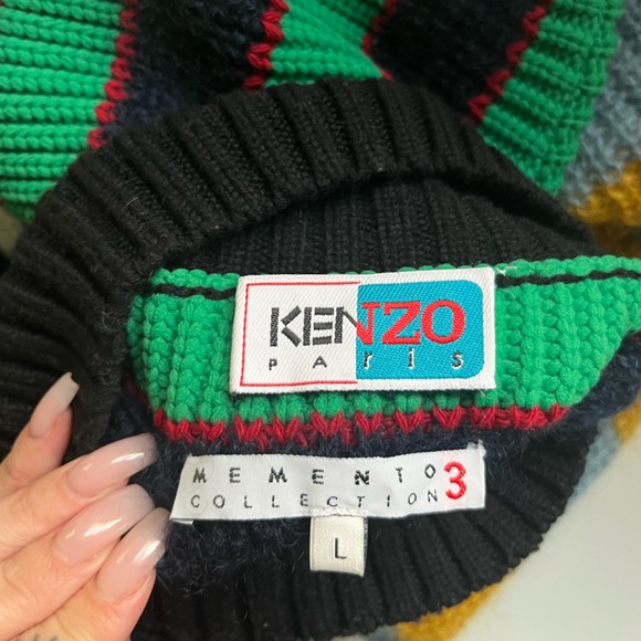 Kenzo Striped Mock Neck Sweater - Picture 6 of 8